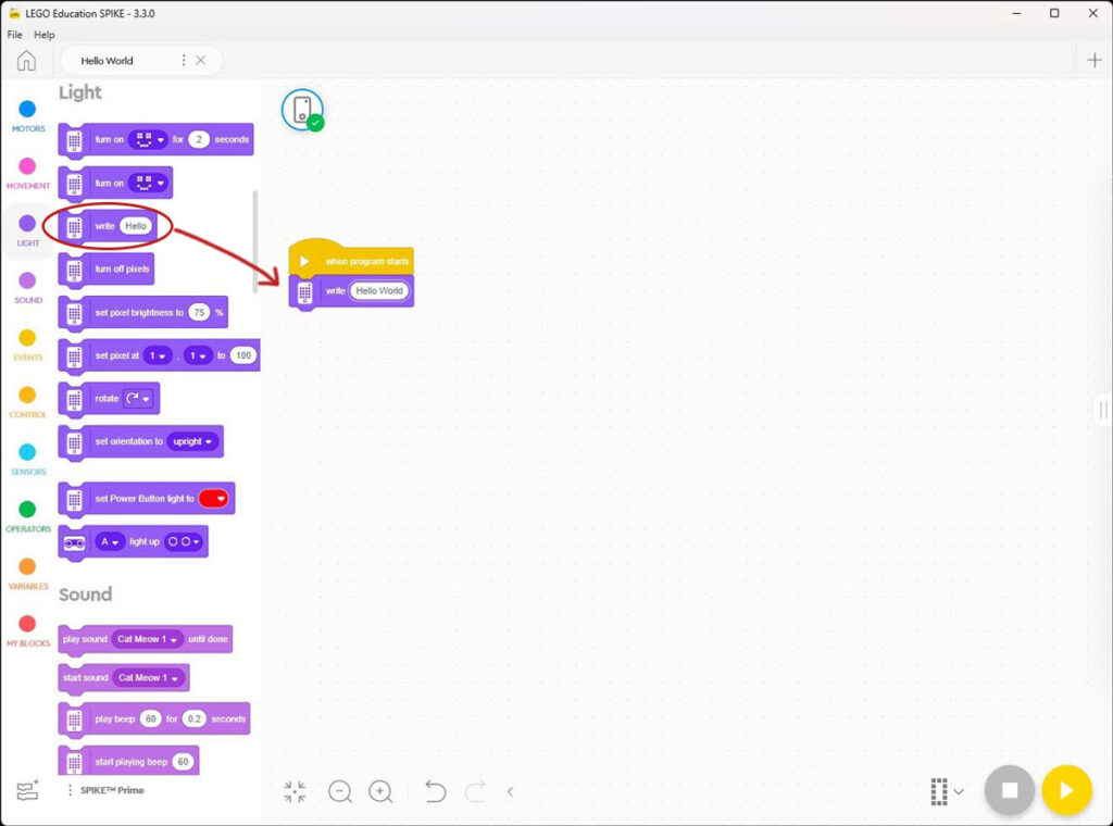 Spike Prime Tutorials: Writing and Managing Programs - ResearchParent.com
