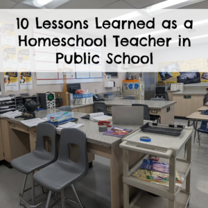 10 Lessons Learned as a Homeschool Teacher in Public School