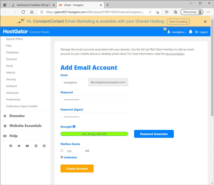 Add a New Email Account