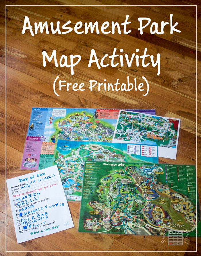 Amusement Park Map Activity ResearchParent Amusement Park Map Activity ResearchParent