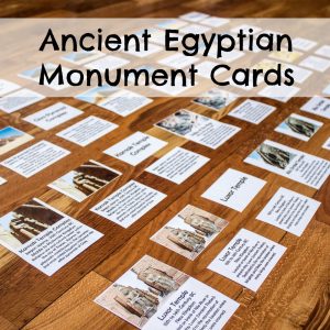 Ancient Egyptian Monument Cards