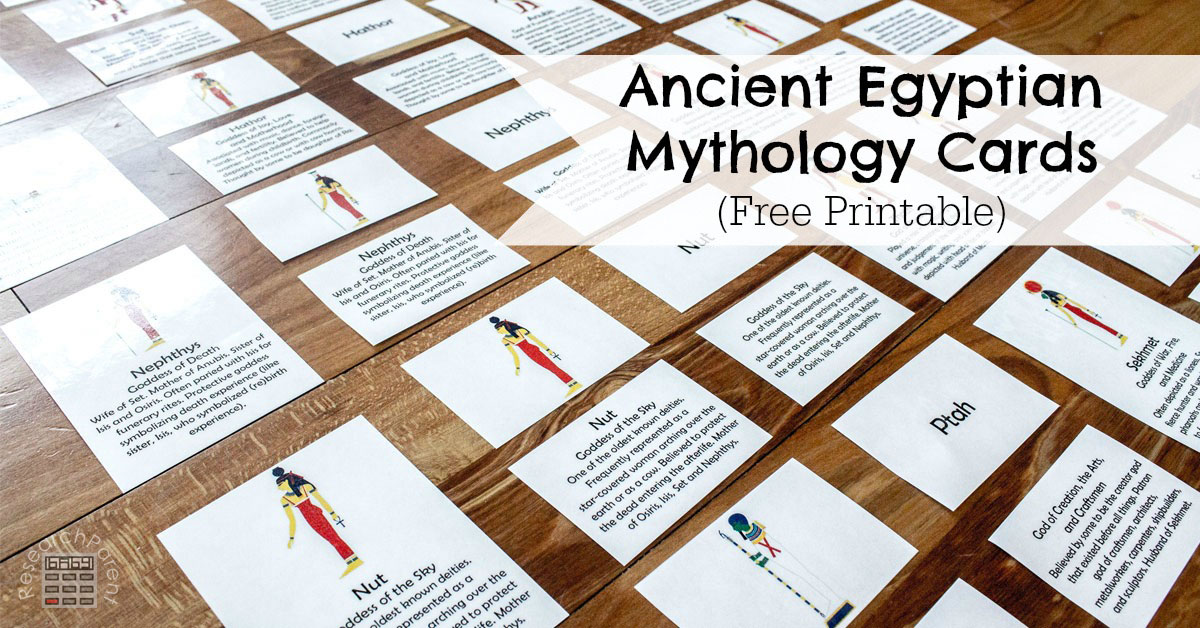 Ancient Egyptian Mythology Cards - ResearchParent.com