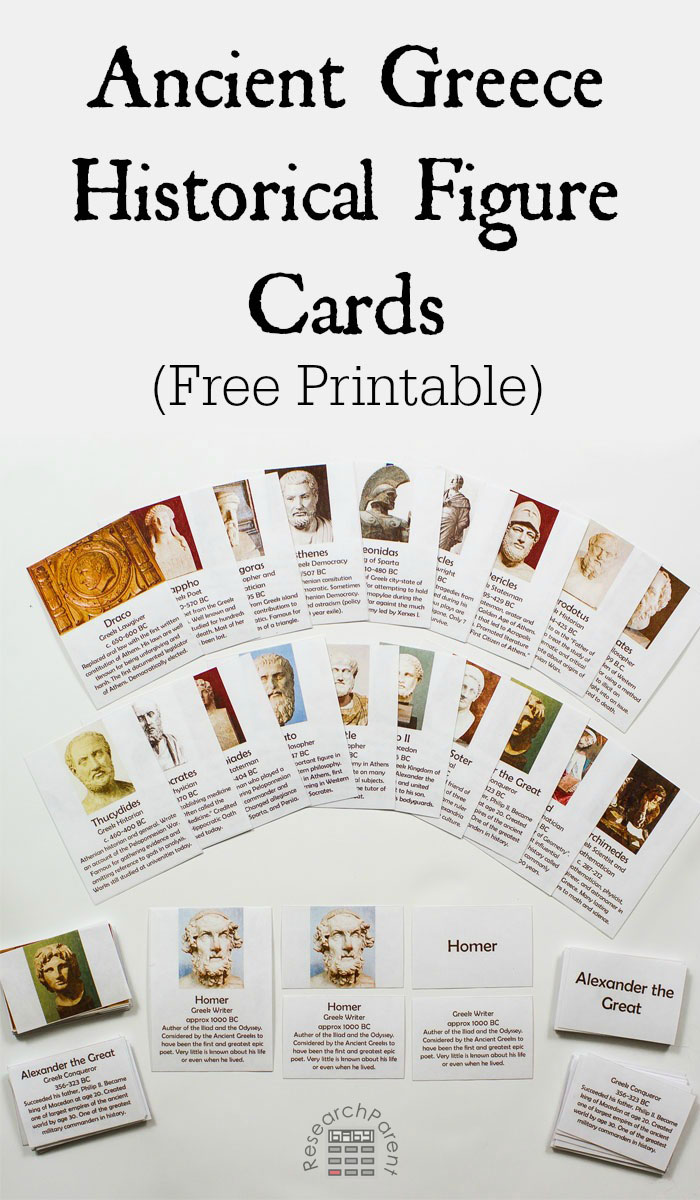 Ancient Greece Historical Figure Cards