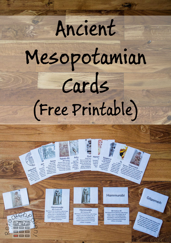 Ancient Mesopotamian Cards (Free Printable)