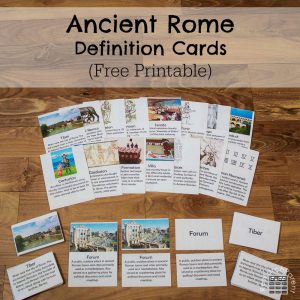 Ancient Rome Definition Cards