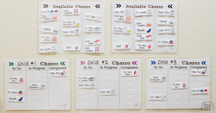 Chore Chart for 3 Kids