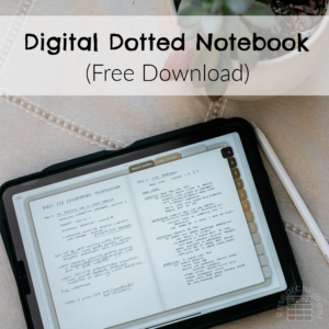 Digital Dotted Notebook