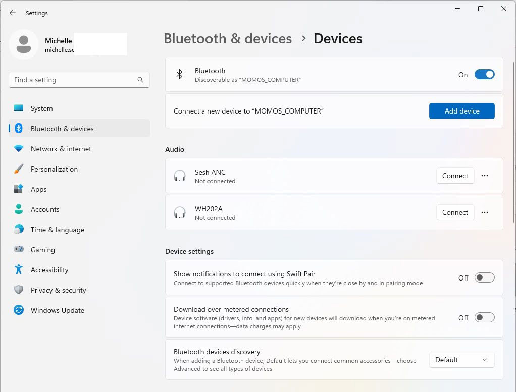 Enable Bluetooth