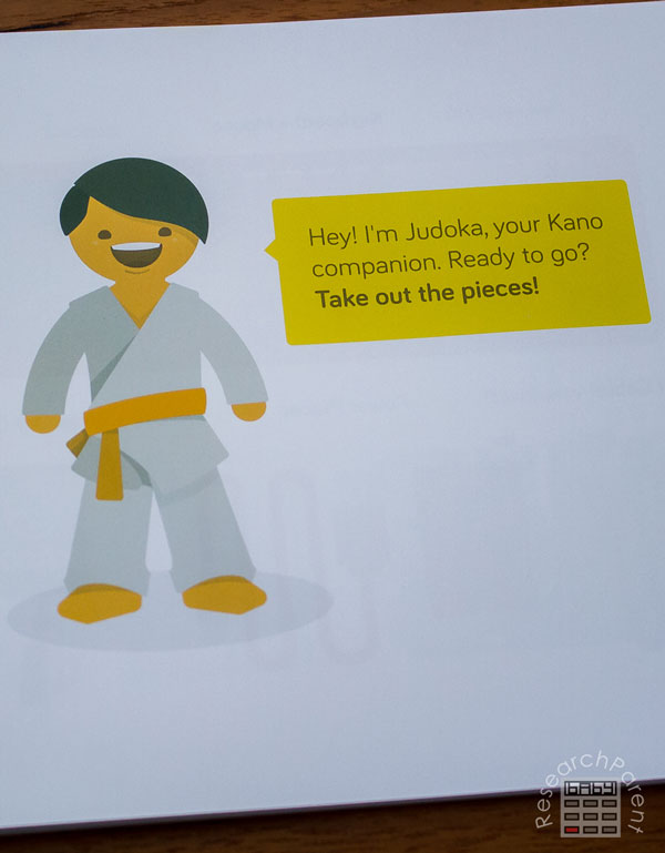 Child-friendly Kano instruction booklet