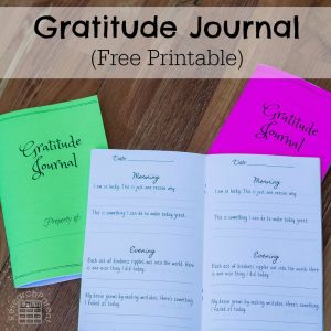 Gratitude Journal for Kids Free Printable