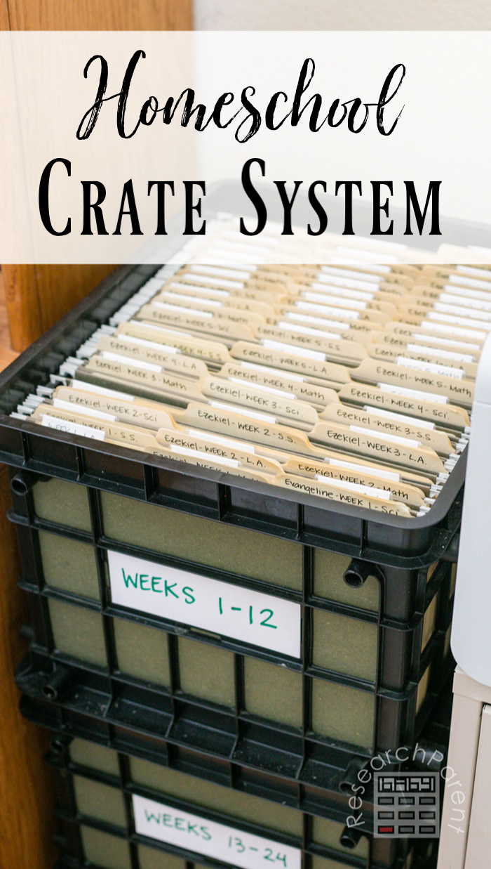 Homeschool Crate System