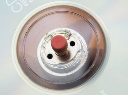 Hot glue motor to CD
