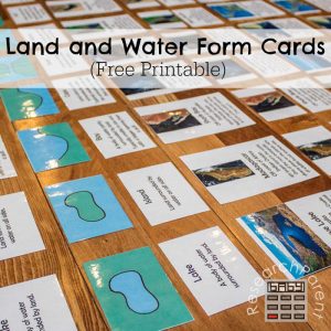 Land and Water Form Cards