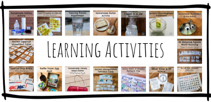 Learning Activities for Kids