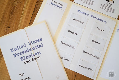 United States Presidential Election Lap Book
