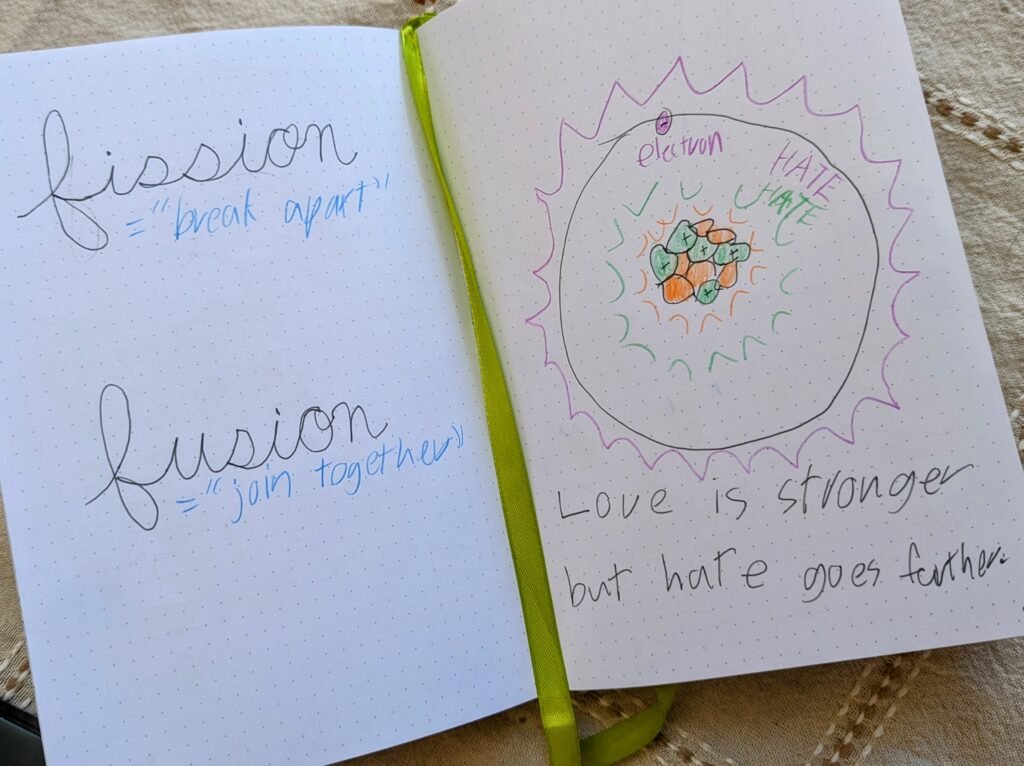 Science is WEIRD kid notebook
