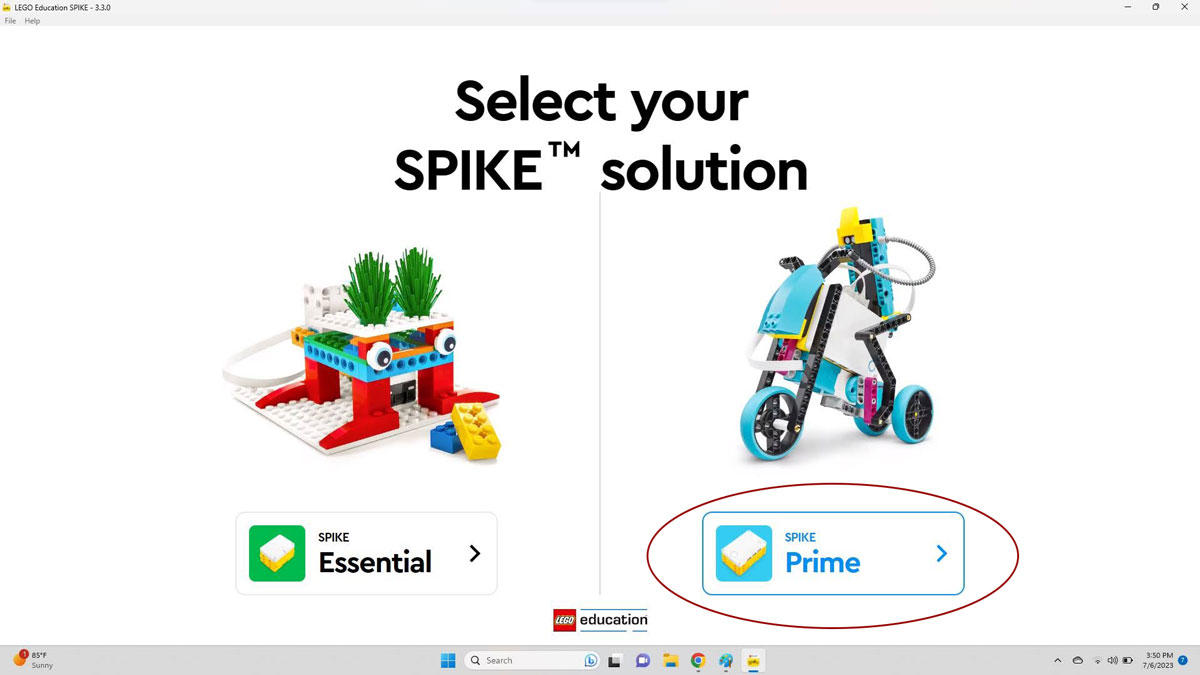 Select Spike Prime