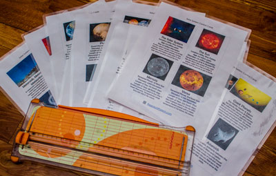 Laminated Solar System Pages