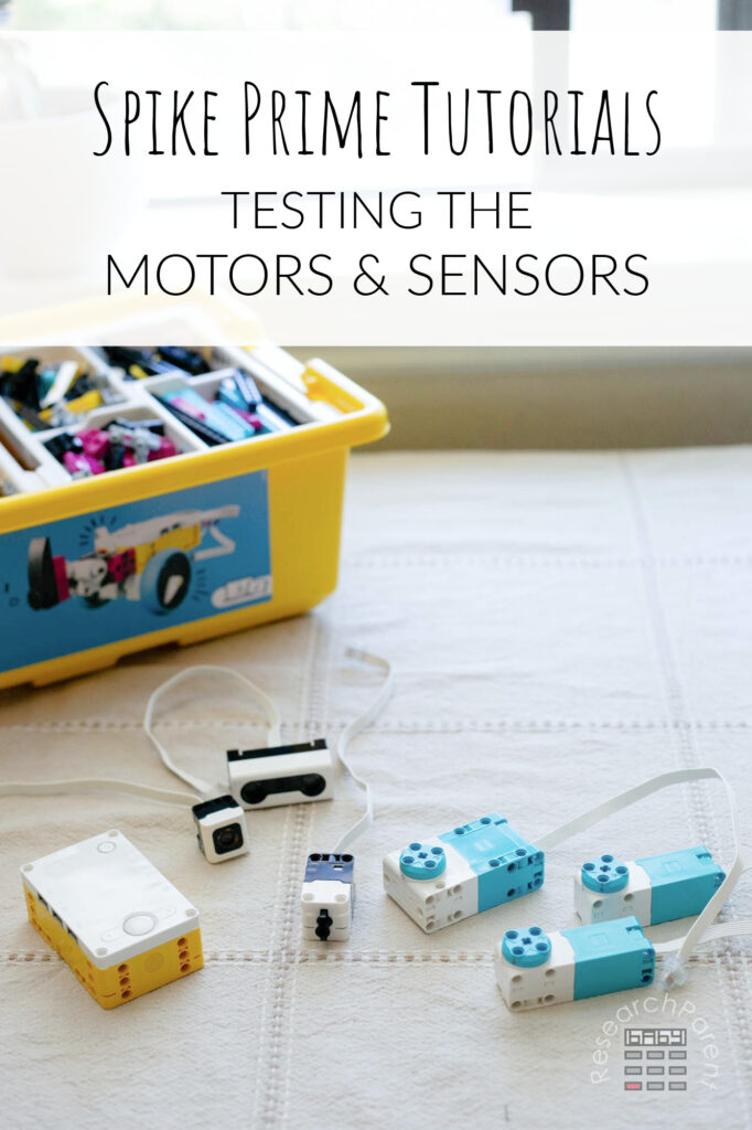 Spike Prime Tutorials: Testing the Motors and Sensors