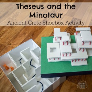 Theseus and the Minotaur Ancient Crete Shoebox Craft