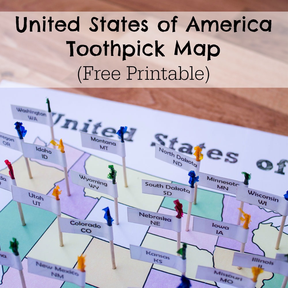 United States of America Toothpick Map - ResearchParent.com