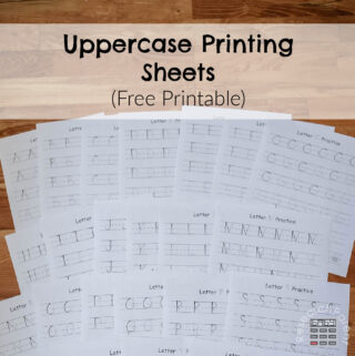 Uppercase Printing Sheets
