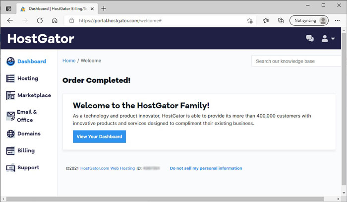 Welcome to HostGator Family